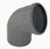 Отвод ПП (PP-H) серый Дн 32х45