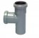 Тройник ПП (PP-H) серый Дн 32х32х45