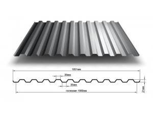 Оцинкованный профнастил С-21